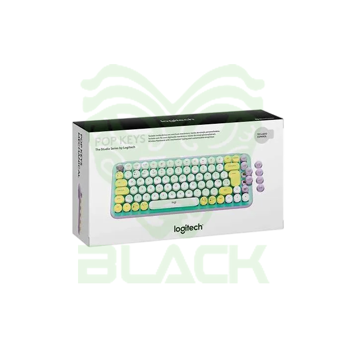 TECLADO LOGITECH POP EMOJI MINT WIRELESS 2.4GHZ - BT
