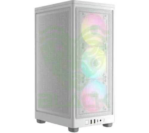 GABINETE CORSAIR 2000D RGB AIRFLOW WHITE MINI ITX 3X120MM AF120 ARGB SLIM FANS PSU SFX/L USB-C