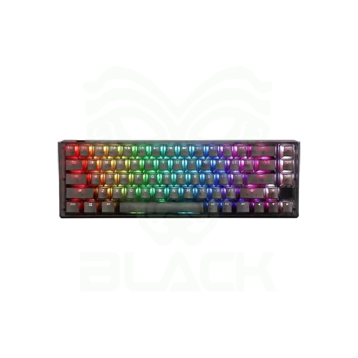 TECLADO MECANICO DUCKY ONE 3 AURA CLEAR BLACK 65 MINI DKON2161ST-BESPDABAAAC1