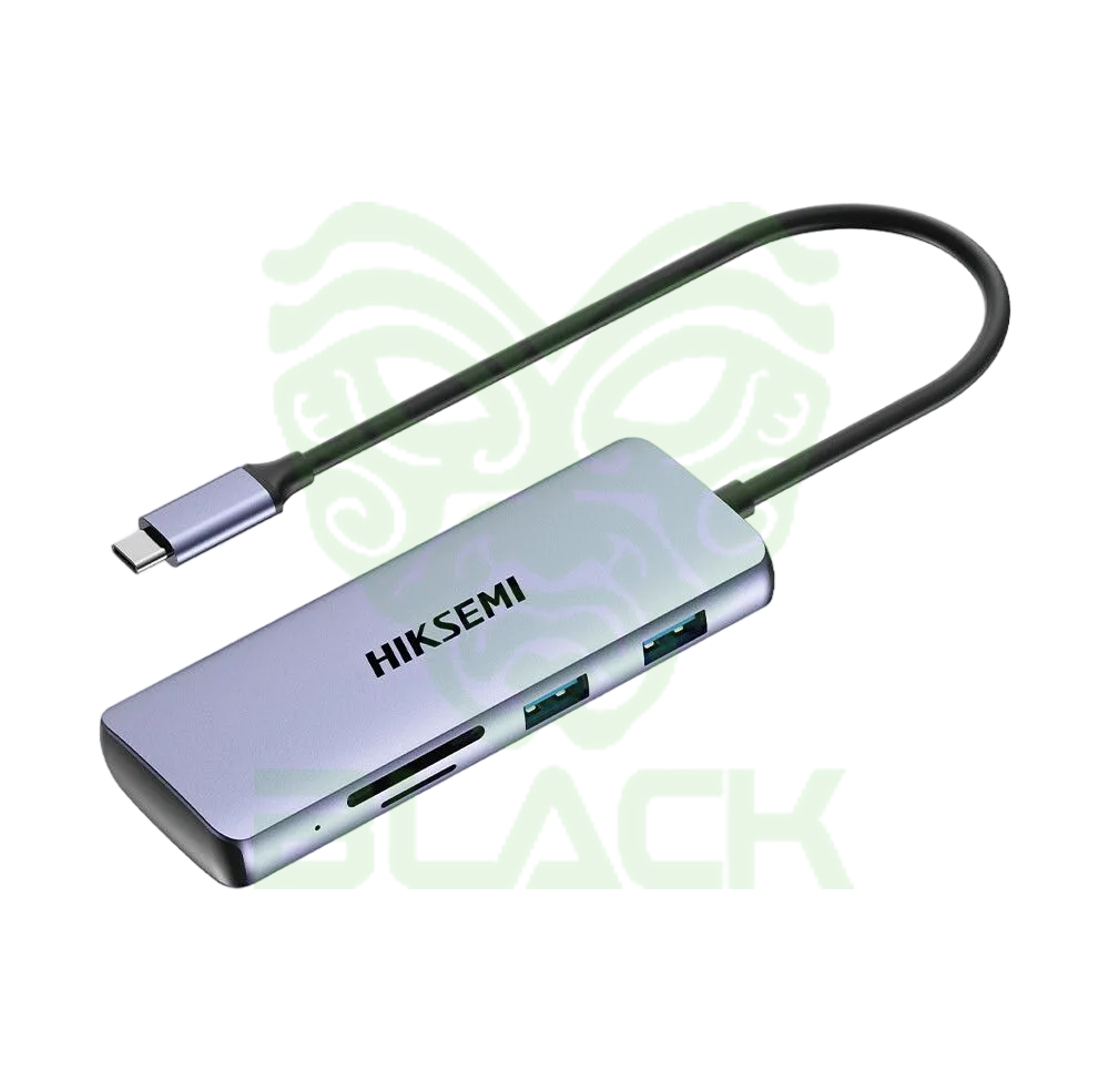 ADAPTADOR HUB HIKSEMI 8 EN 1 USB TYPE C HDMI SD USB 3.0