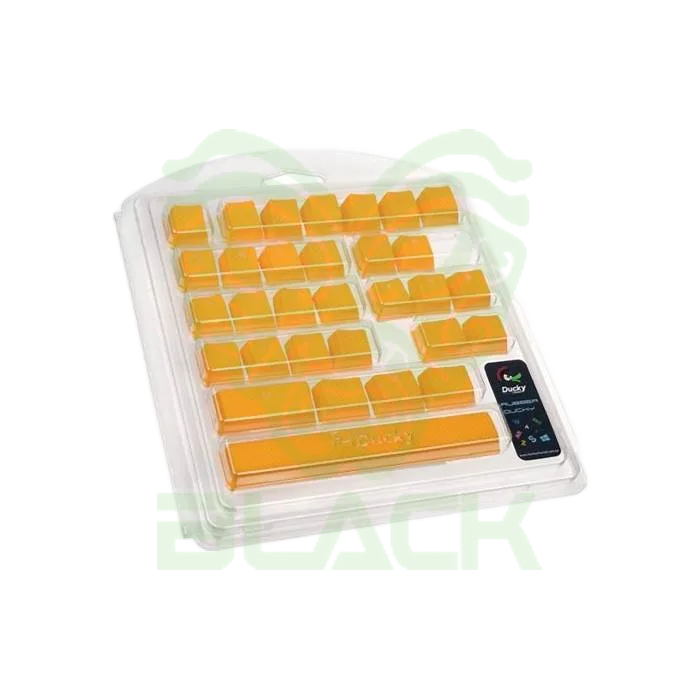 SET 31 TECLAS DUCKY GOMA TRASLUCIDAS AMARILLO YELLOW