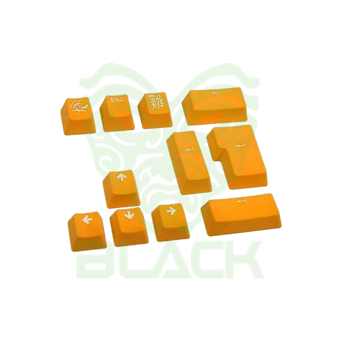 SET 11 TECLAS DUCKY YELLOW PBT CALIDAD EXTREMA DOUBLE-SHOT KEYCAP