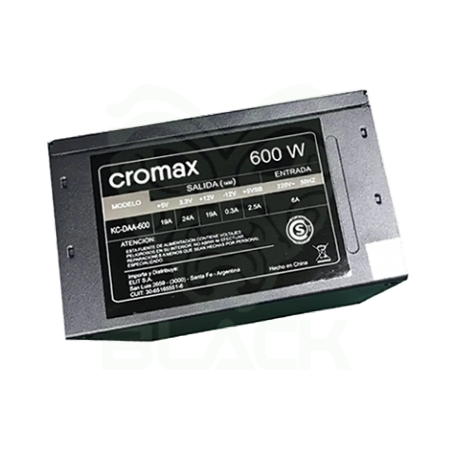 Fuente Cromax Kc-daa-600 600w ATX 24 Pines