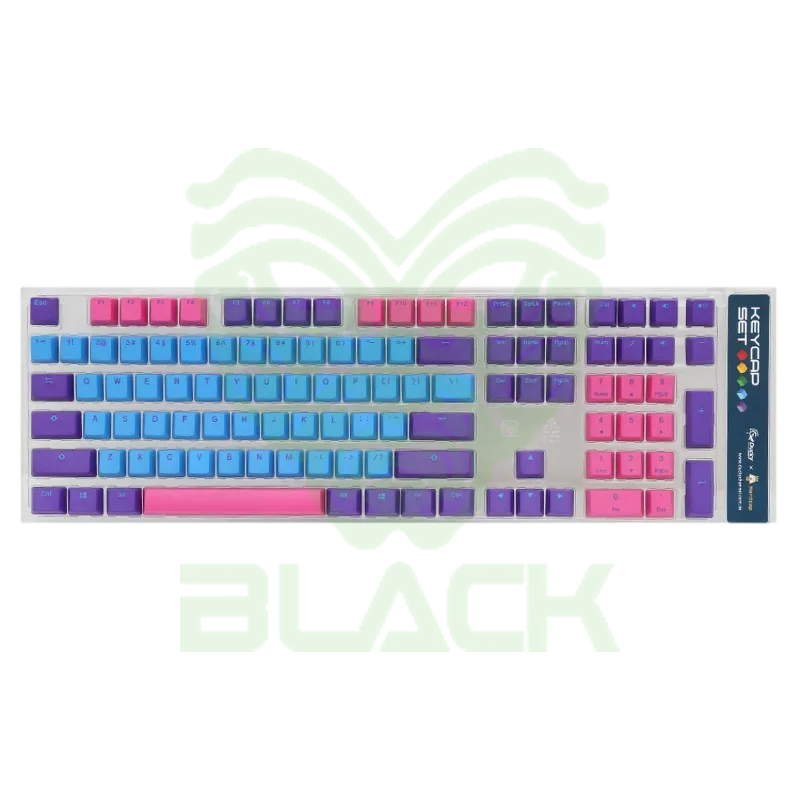 DUCKY KEYCAP SET JOCKER PBT SEAMLESS DOUBLE SHOT 3 TONE