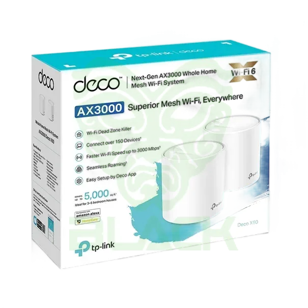 SISTEMA WI-FI MESH TP-LINK DECO X60 2-PACK AX3000