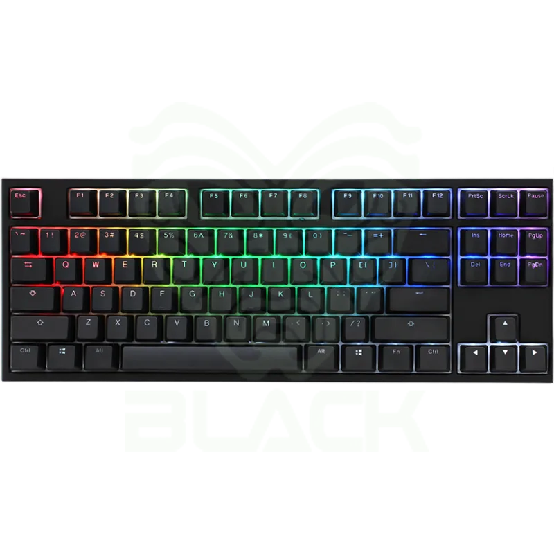 TECLADO GAMER DUCKY ONE 2 RGB TKL KAILH BOX RED SWITCH DOUBLE SHOT PBT MECANICO