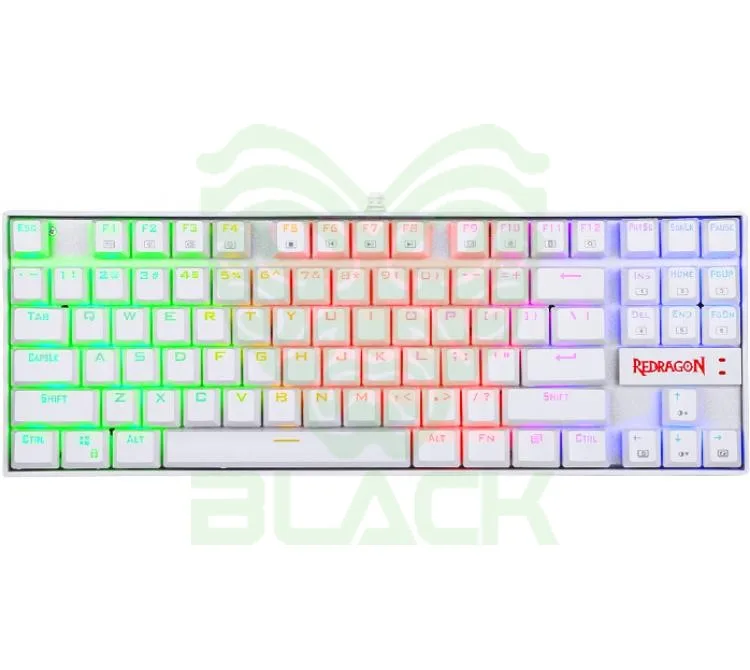 TECLADO MECANICO REDRAGON KUMARA K552 RGB WHITE OUTEMU RED ESP