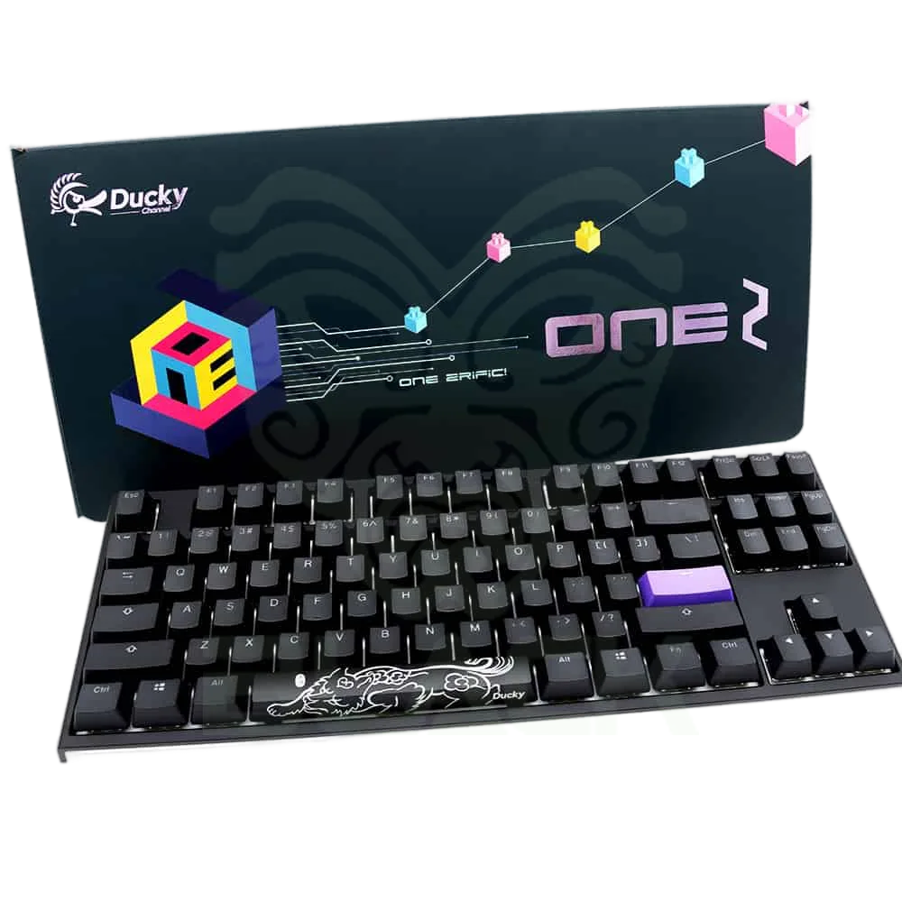 TECLADO GAMER DUCKY ONE 2 RGB TKL CHERRY MX RED DOUBLE SHOT PBT