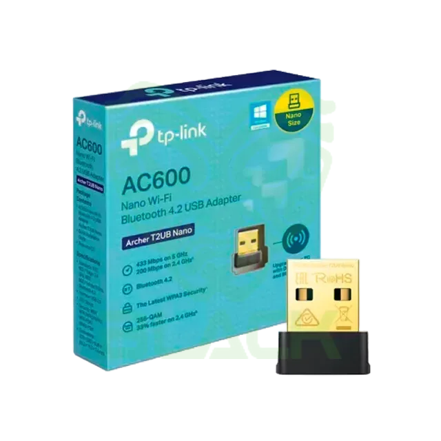 PLACA DE RED NANO BLUETOOTH USB TP-LINK AC600 DUAL BAND