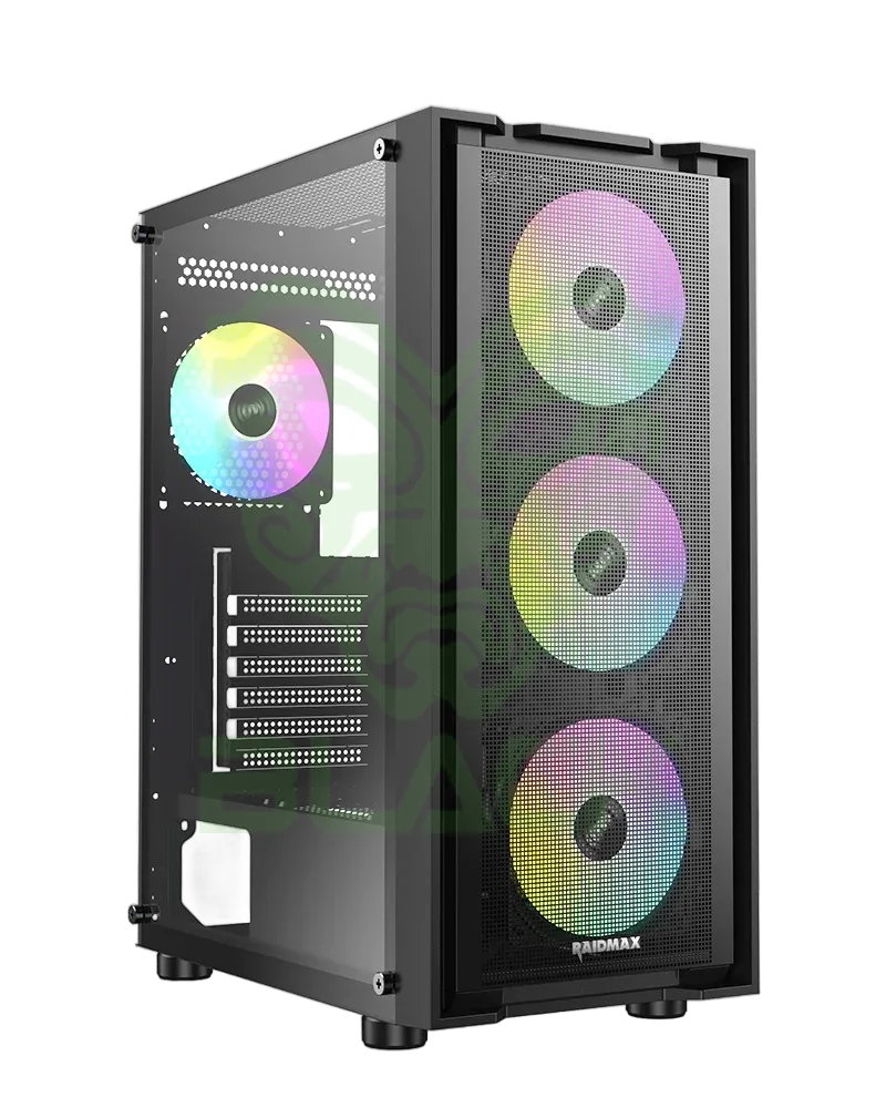 GABINETE GAMER RAIDMAX VECTOR V216 BLACK ATX TG RGB