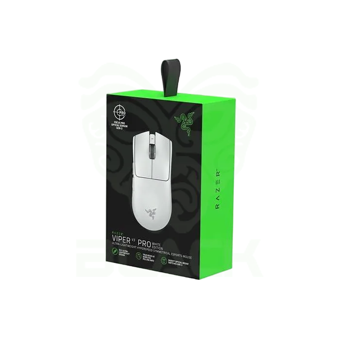 MOUSE RAZER VIPER V3 PRO HYPERSPEED WIRELESS 2.4GHZ HYPERPOLLING 8000HZ WHITE 54GR 95HS