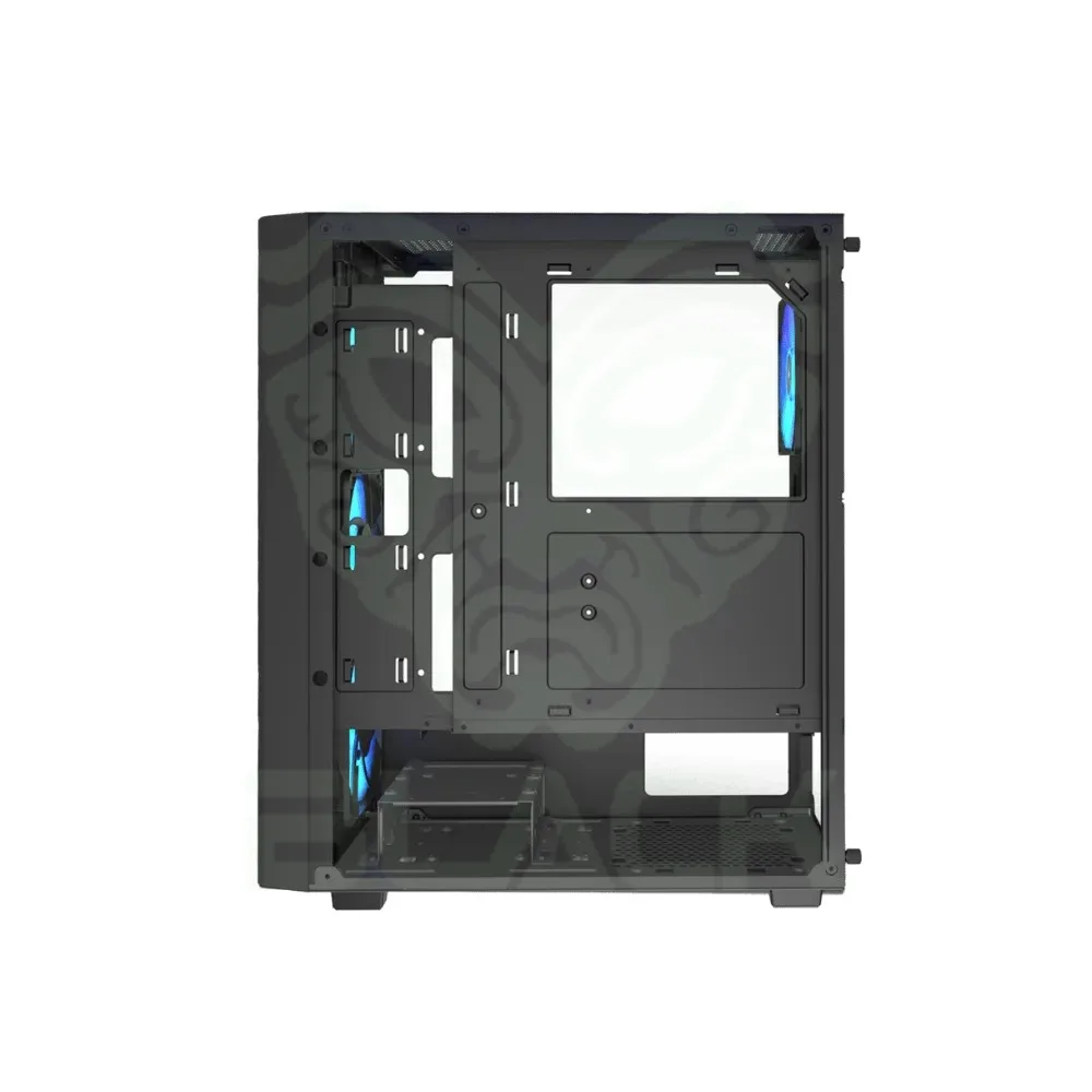 GABINETE GAMER RAIDMAX MESHIAN X922 BLACK ATX TG ARGB