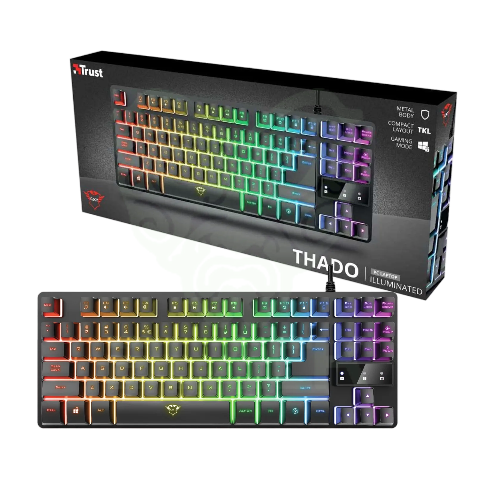 TECLADO TRUST THADO TKL ES GXT833
