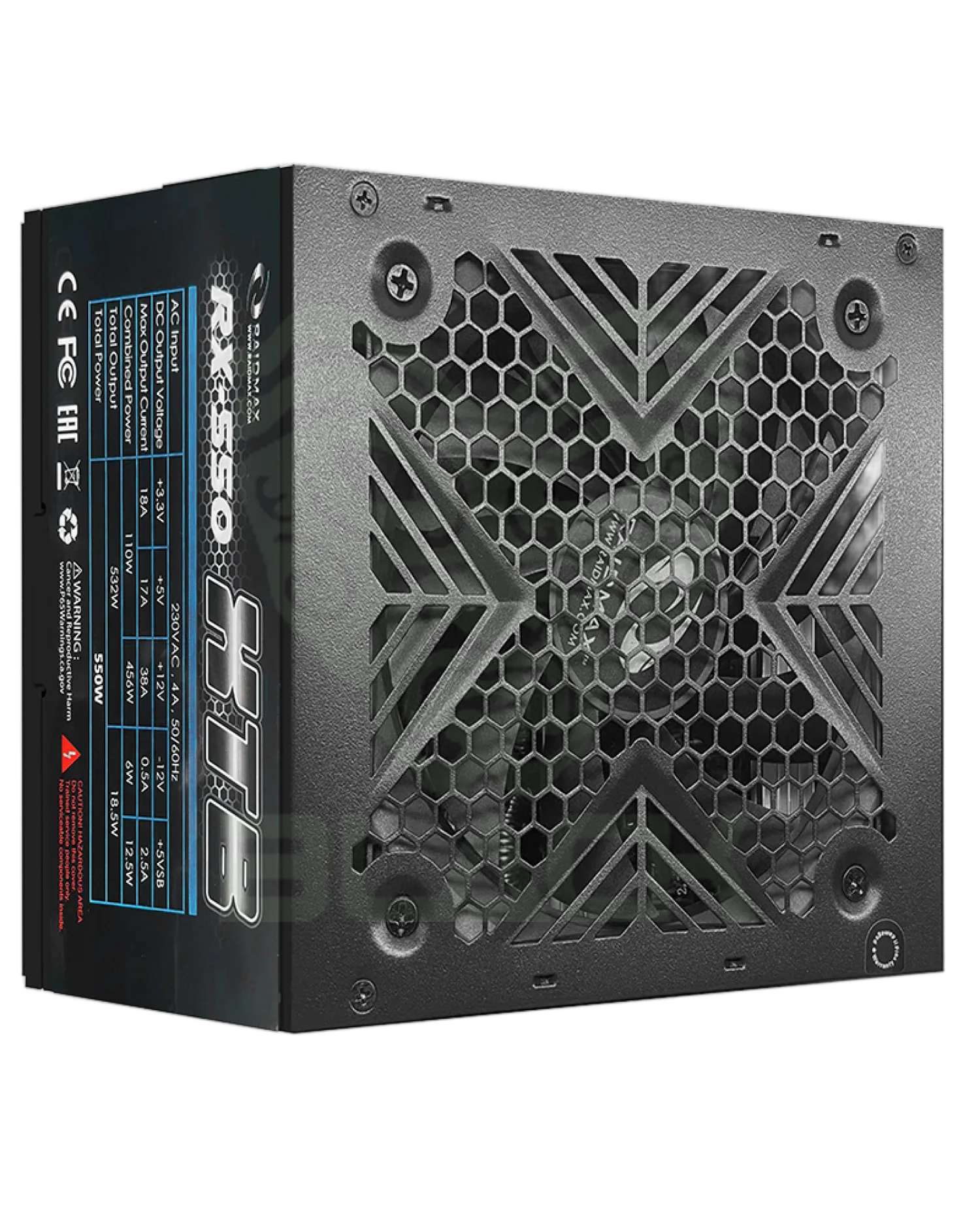 Fuente Gamer 550w Raidmax Xtb