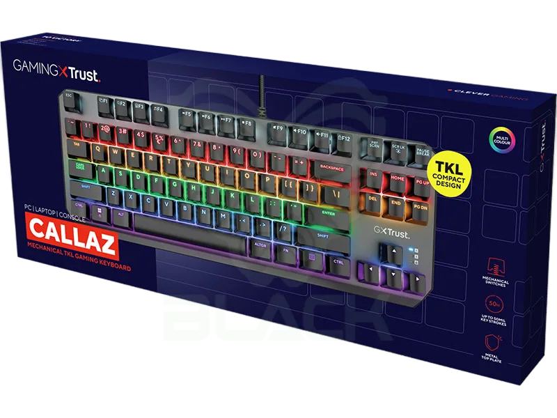 TECLADO TRUST CALLAZ TKL ES GXT834