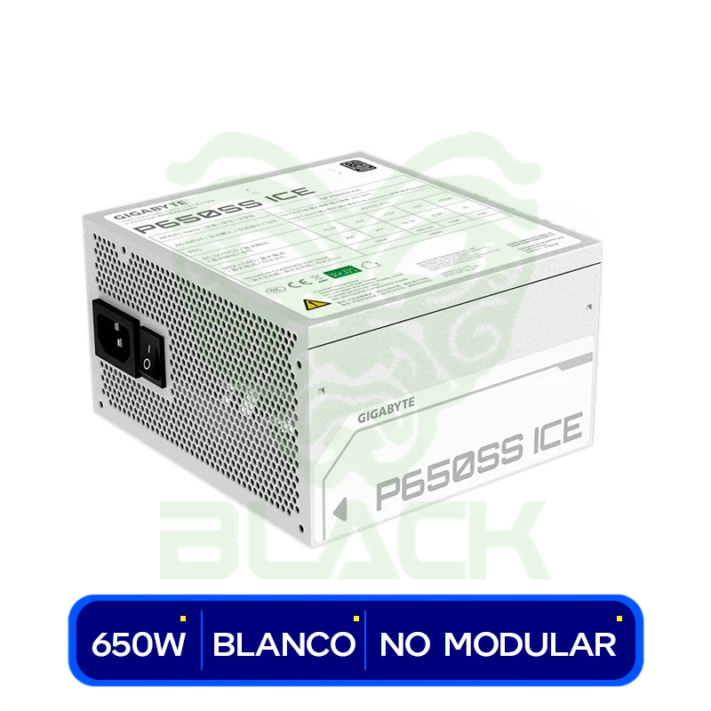 FUENTE GIGABYTE P650SS 650W 80 PLUS SILVER BLANCA