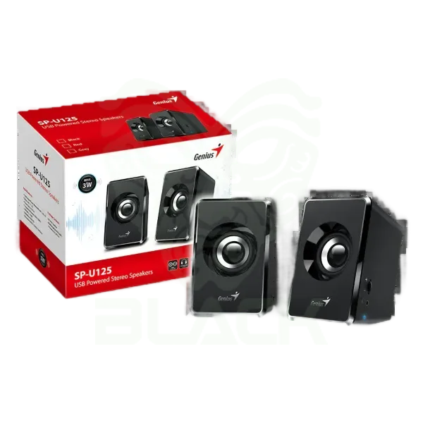 PARLANTES GENIUS SP-U125 USB POWER BLACK