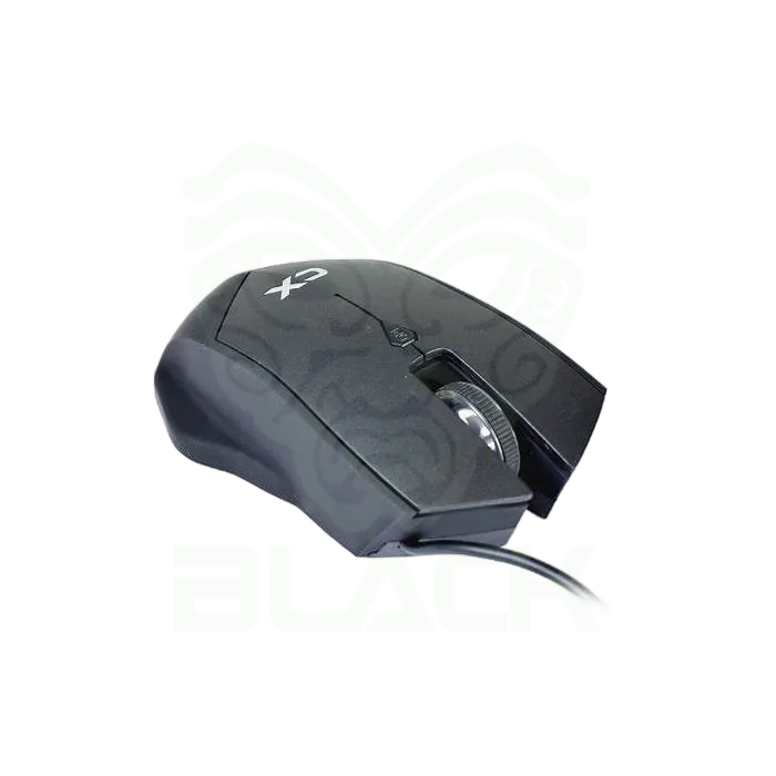 MOUSE CX MEQ-037 RUBBER BLACK COLOR FINISH USB