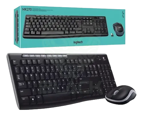 TECLADO Y MOUSE LOGITECH COMBO MK270 WIRELESS 2.4GHZ
