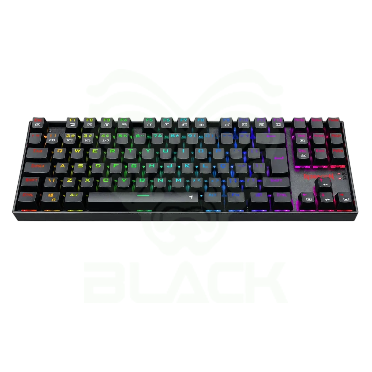 TECLADO REDRAGON KUMARA 2 K552 RAINBOW NEGRO