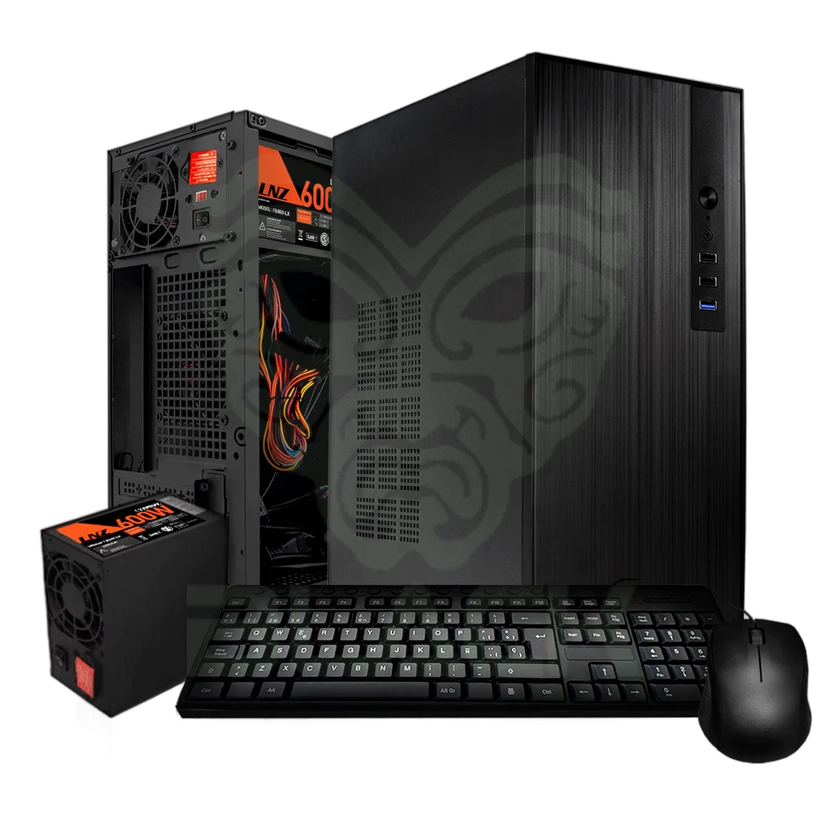 GABINETE KIT SENTEY TM40 C/FUENTE 600W + MOUSE + TECLADO