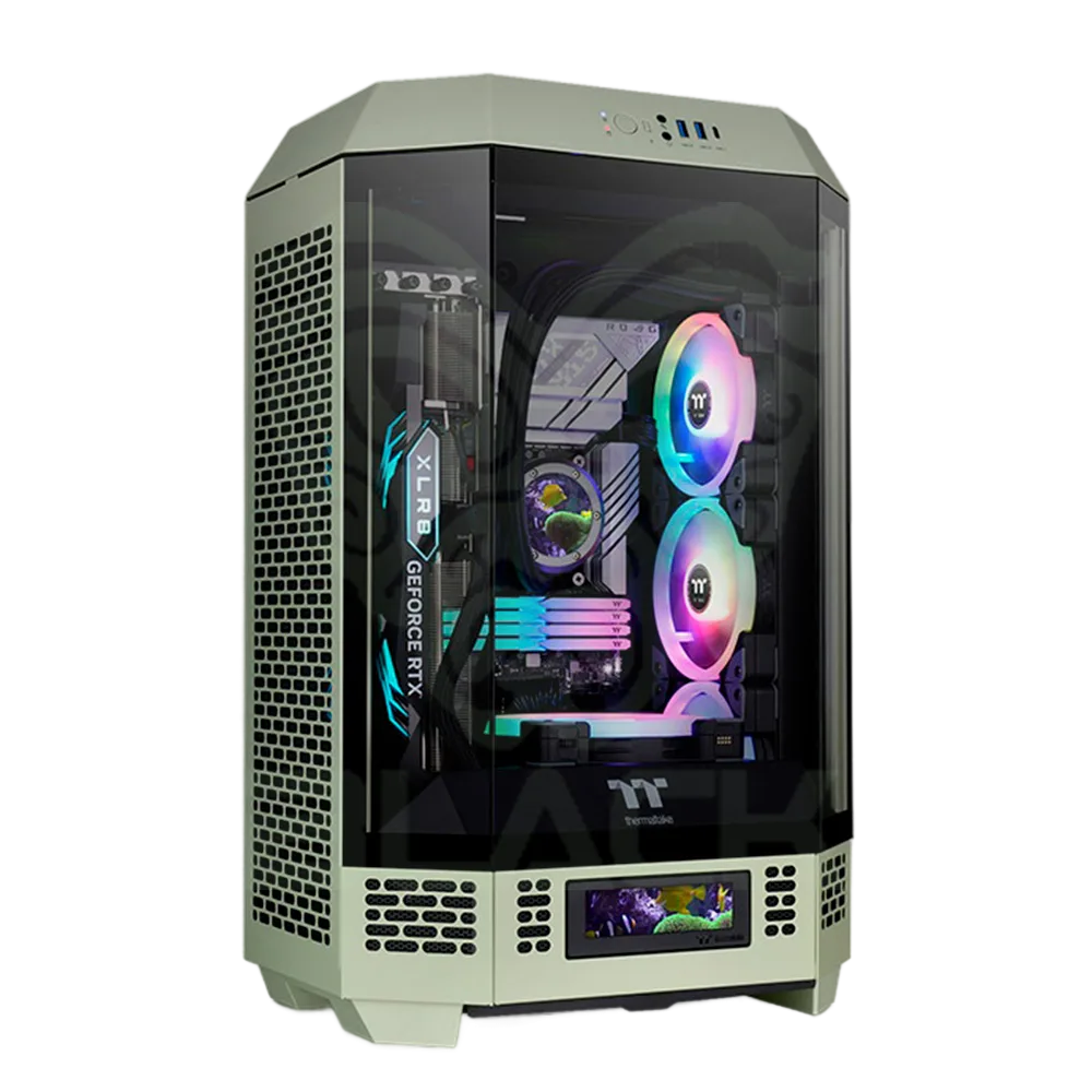 GAB THERMALTAKE THE TOWER 300 MATCHA GREEN 2*FAN