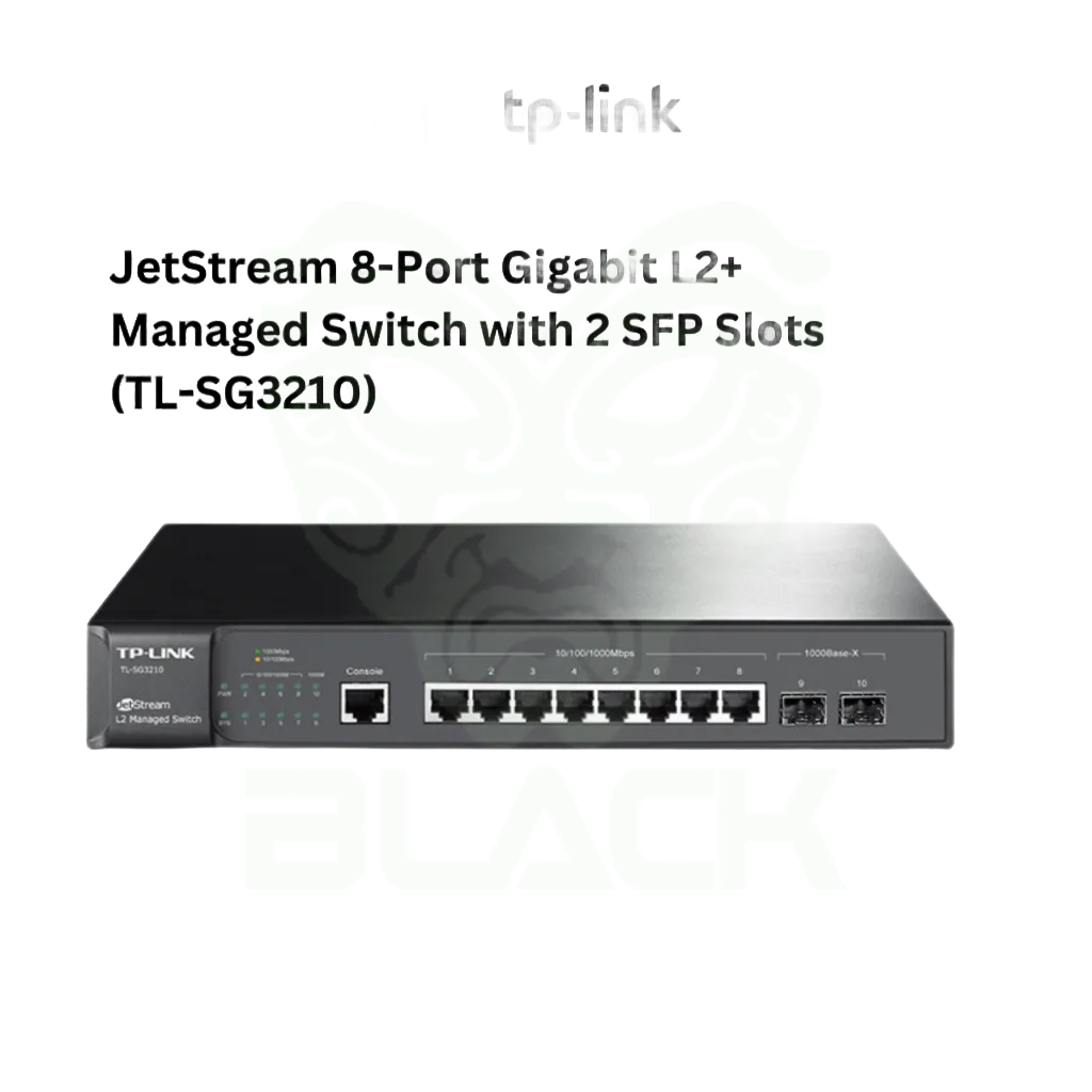 SWITCH TP LINK 8 PUERTOS GB JETSTREAM L2 + 2 SFP