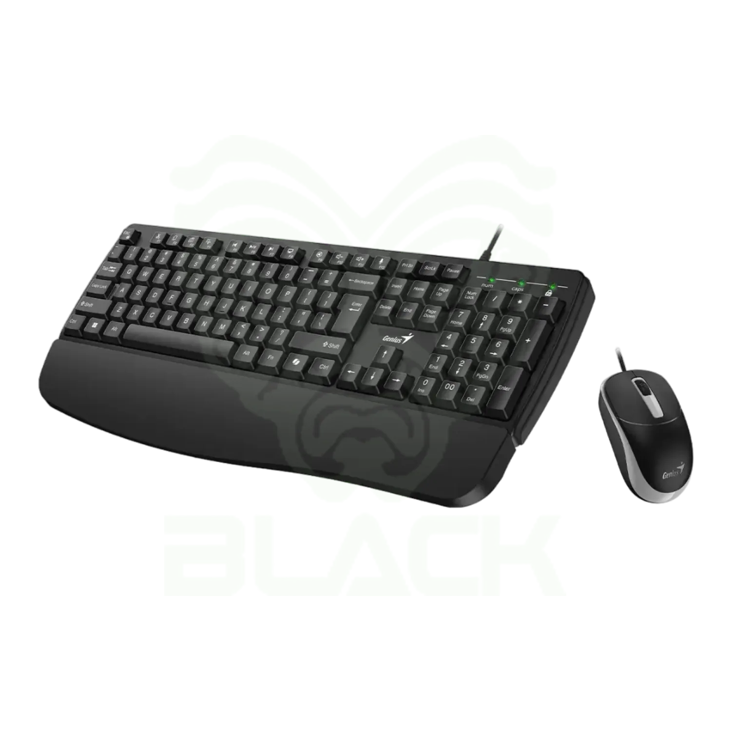 TECLADO + MOUSE COMBO USB GENIUS KM-123 BLACK
