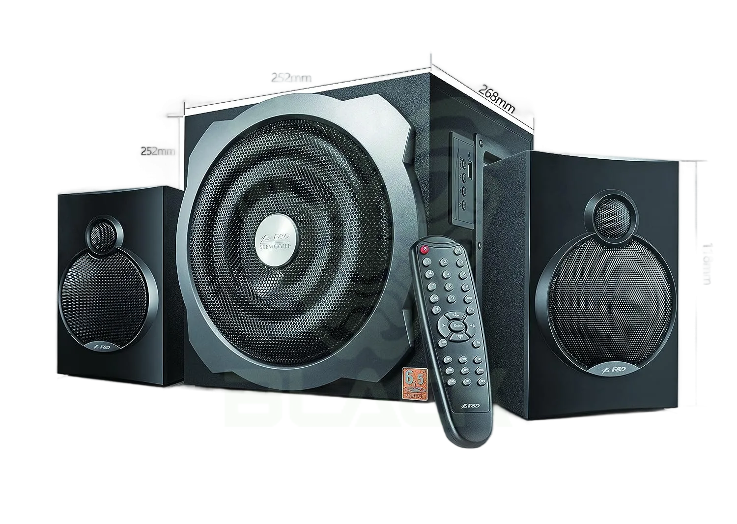 PARLANTE FYD FENDA A521X BLACK 2.1