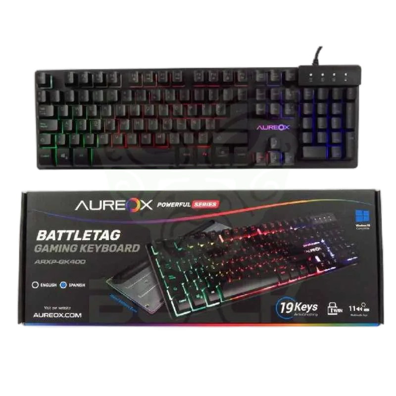 AUREOX TECLADO GAMER BATTLETAG