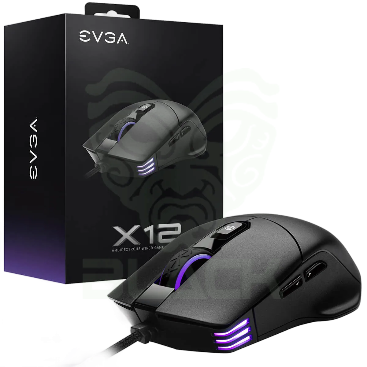 MOUSE EVGA X12 GAMING BLACK