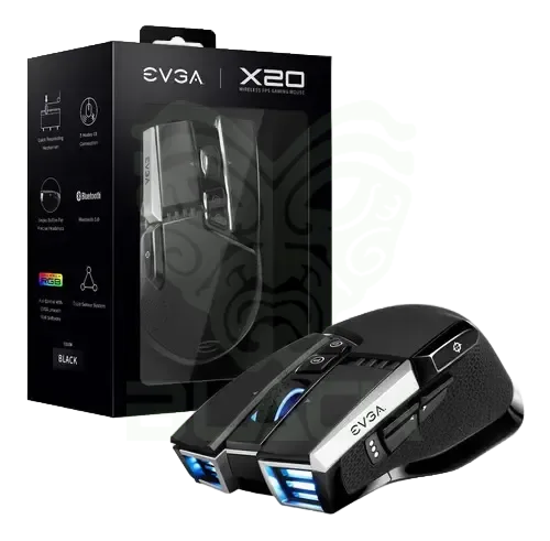 MOUSE INALÁMBRICO EVGA X20 GAMING BLACK