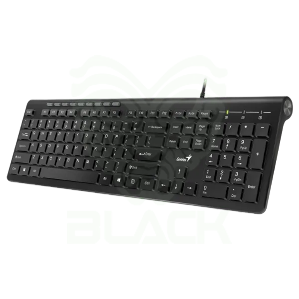 TECLADO GENIUS SLIMSTAR 230 II BLK USB BLACK