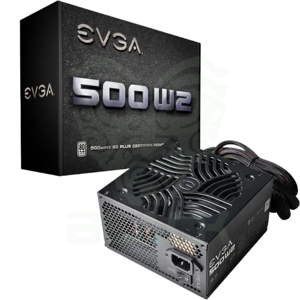 FUENTE GAMER EVGA 500W W2 80 PLUS