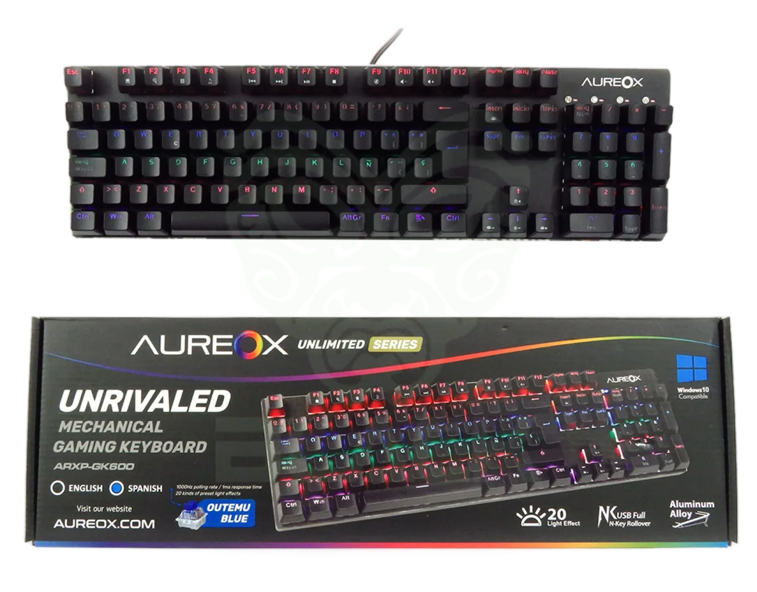 TECLADO MEC AUREOX UNRIVAILED GAMING GK600