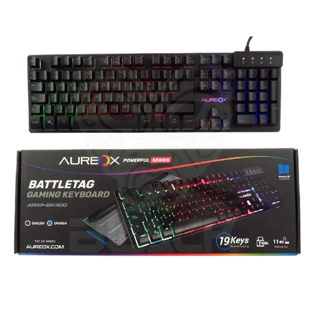 TECLADO AUREOX BATTLETAG GAMING GK400