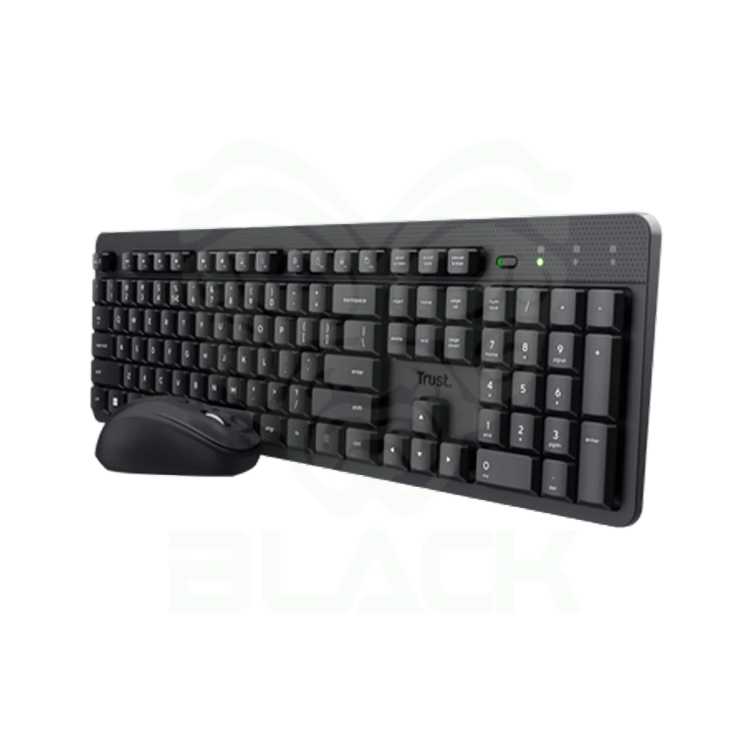 KIT MOUSE Y TECLADO INALÁMBRICOS TRUST ODY II NEGRO 25020