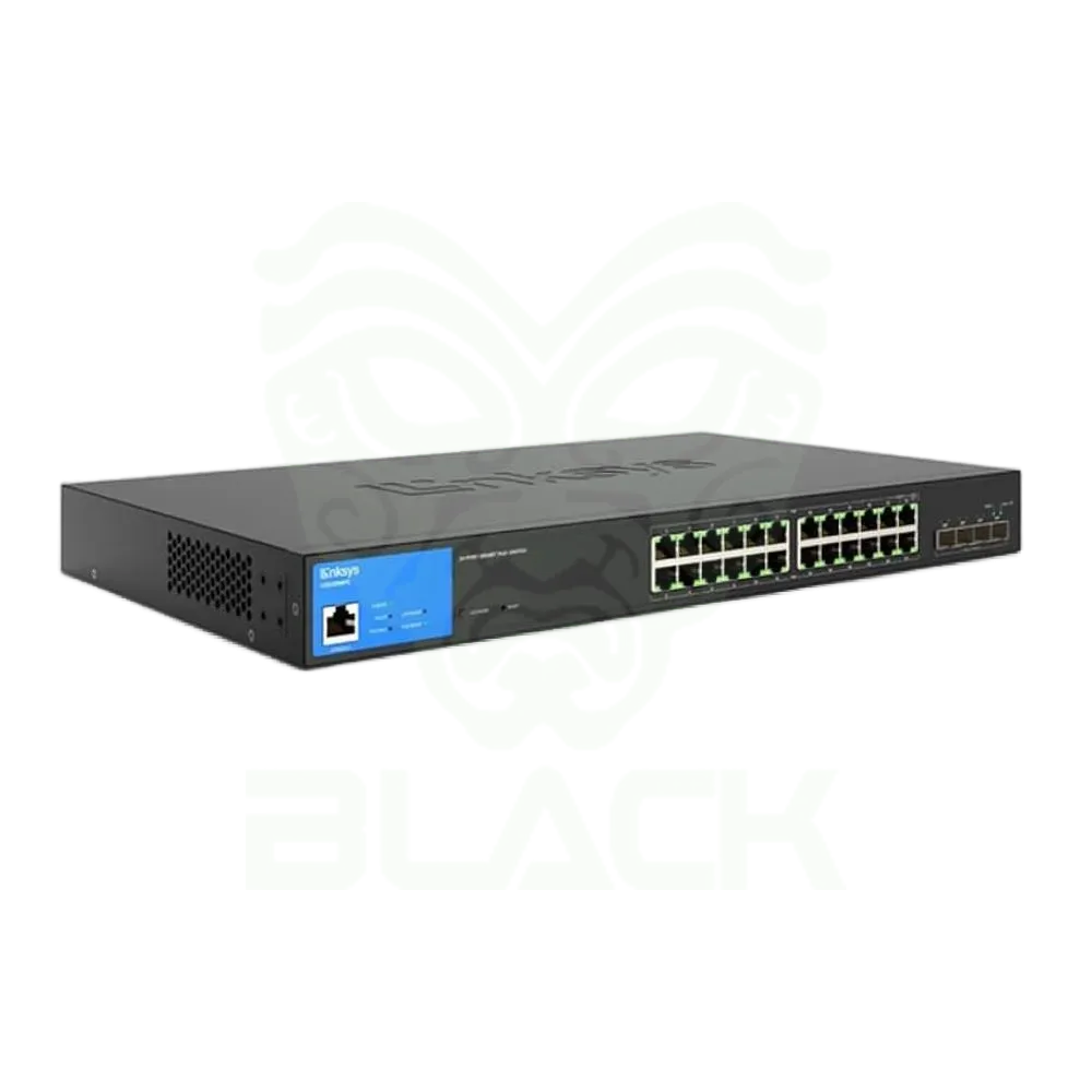 24 PORT MANAGED POE+ SWITCH W/ 4 SFP+ 410W
