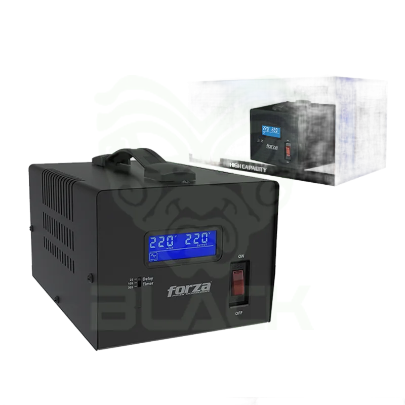 ESTABILIZADOR FORZA FVR-6002 6000VA/3000W (SIN ADAPTADOR) IN-NEMA OUT-NEMA (ENCHUFE USA)