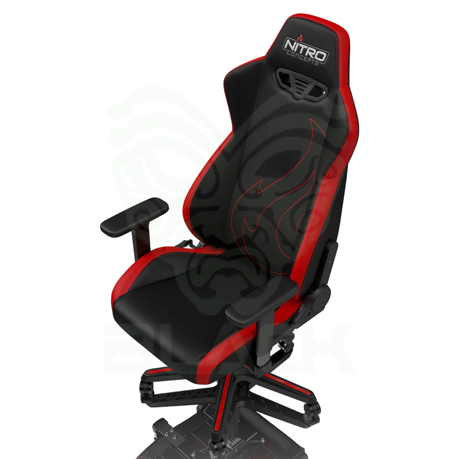 SILLA GAMER NITRO CONCEPTS S300 - NEGRO/ROJO (PESO MAX. 135KG)