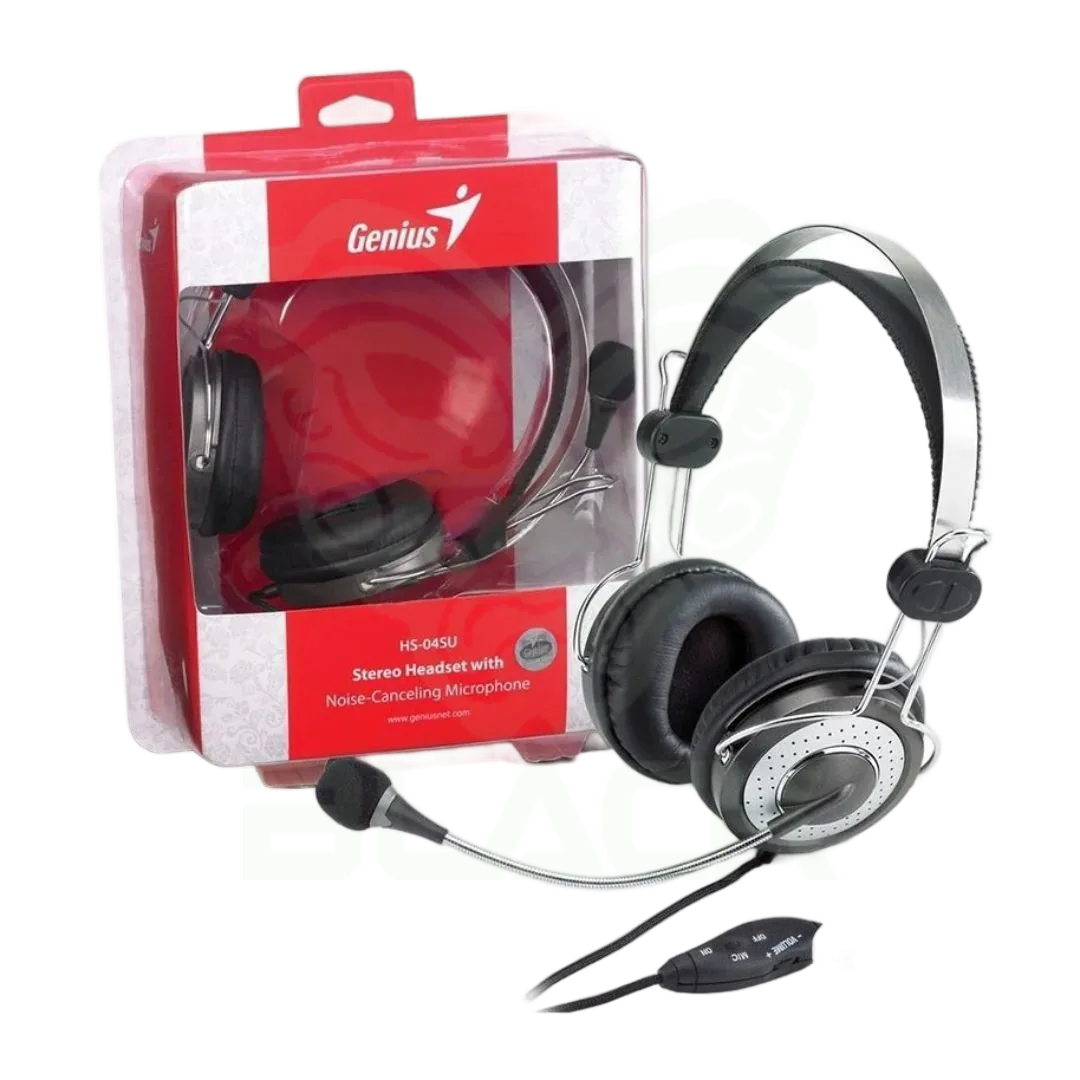 AURICULAR + MIC HEADSET GENIUS HS-04SU DUAL PLUG