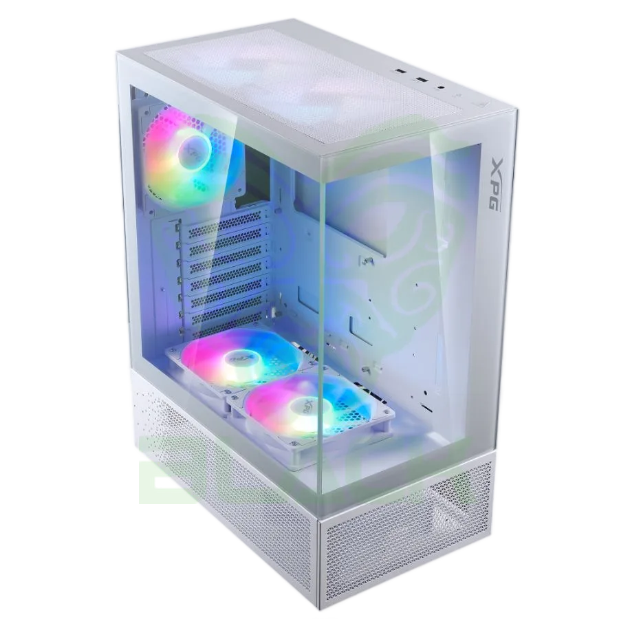 GABINETE GAMER XPG INVADER X MINI BLANCO ARGB CON VIDRIO TEMPLADO