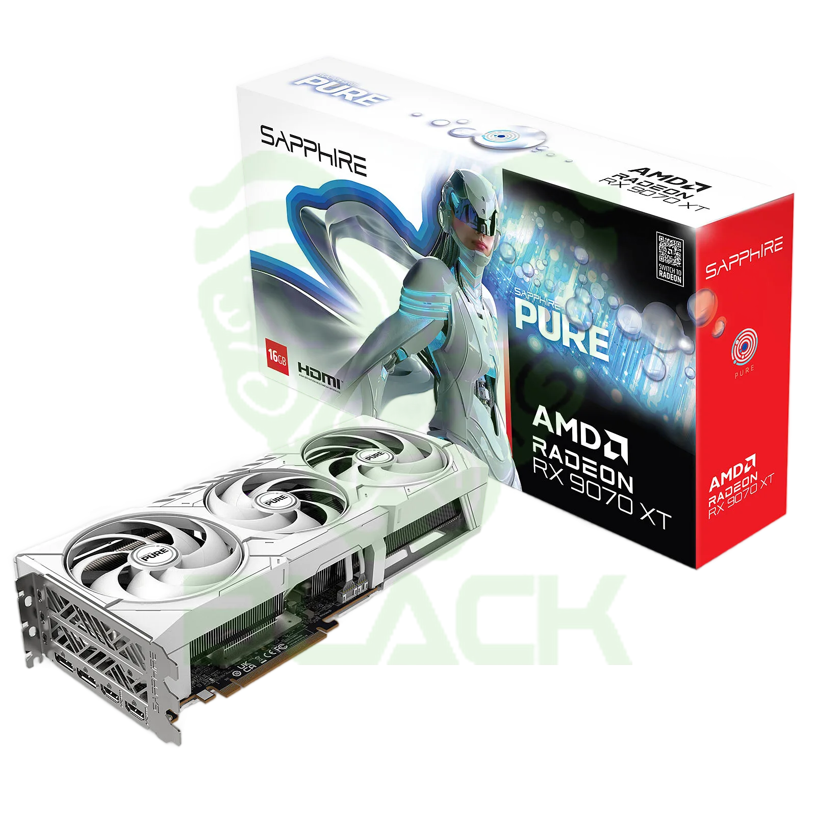 VGA SAPPHIRE RADEON RX 9070 XT PURE 16GB GDDR6