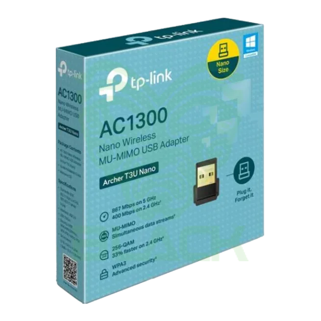 ADAPTADOR DE RED TP-LINK ARCHER T4U AC1300 DUAL BAND USB