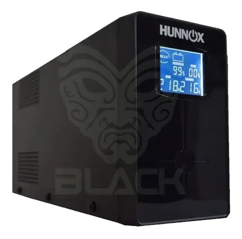 HUNNOX UPS Y ESTABILIZADOR 1200VA LCD C/USB