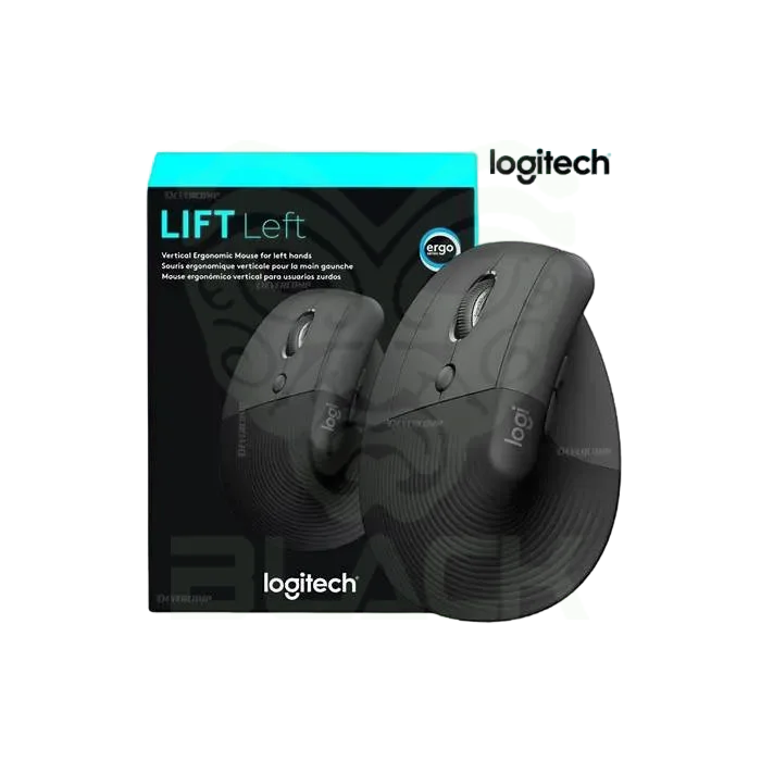 MOUSE LOGITECH LIFT VERTICAL ZURDO BLACK WIRELESS 2.4GHZ - BT