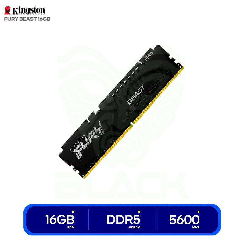 MEMORIA RAM KINGSTON 16GB 5600MHZ DDR5 FURY BLACK