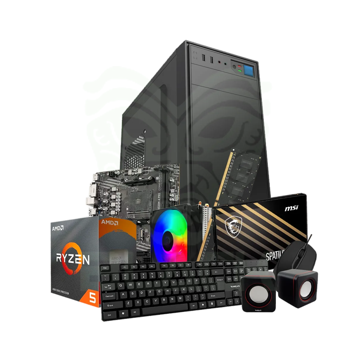 PC KELYX AMD RYZEN 5-3400G 8G SSD 240GB (MSI)