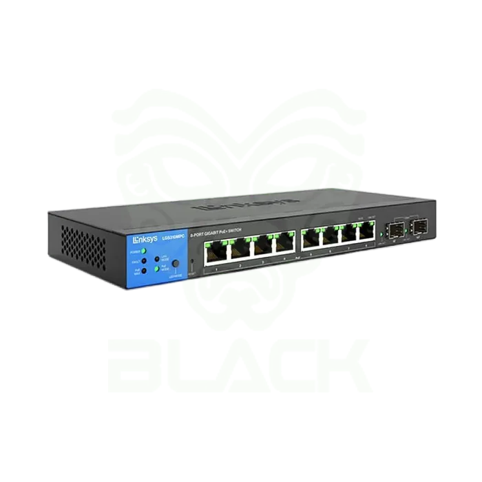 8-PORT MANAGED POE+ SWITCH W/ 2 1G SFP & 110W
