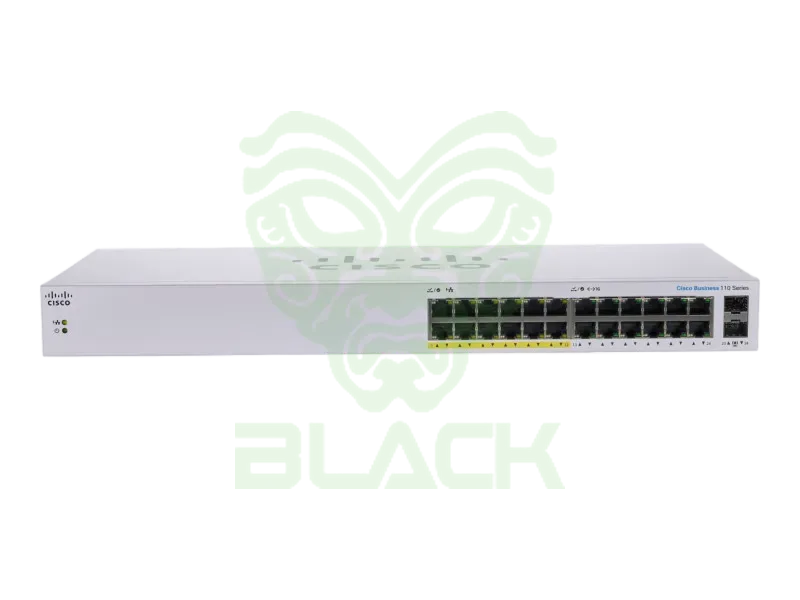 CBS110 UNMANAGED 24-PORT GE, PARTIAL POE, 2X1G SFP...